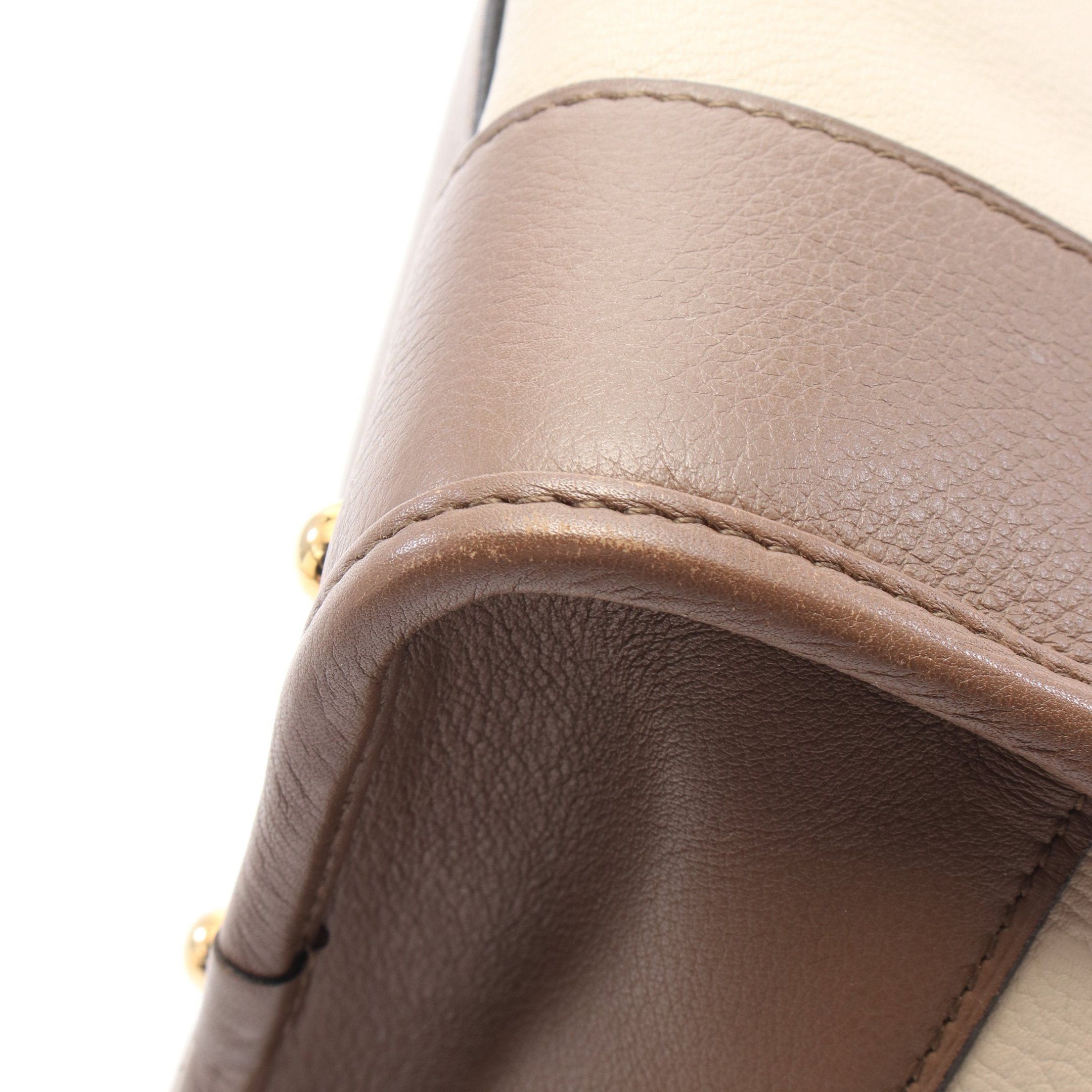 Loewe Loewe Handbag Tricolor Leather Beige Brown Bordeaux Size ONE SIZE - 6 Thumbnail