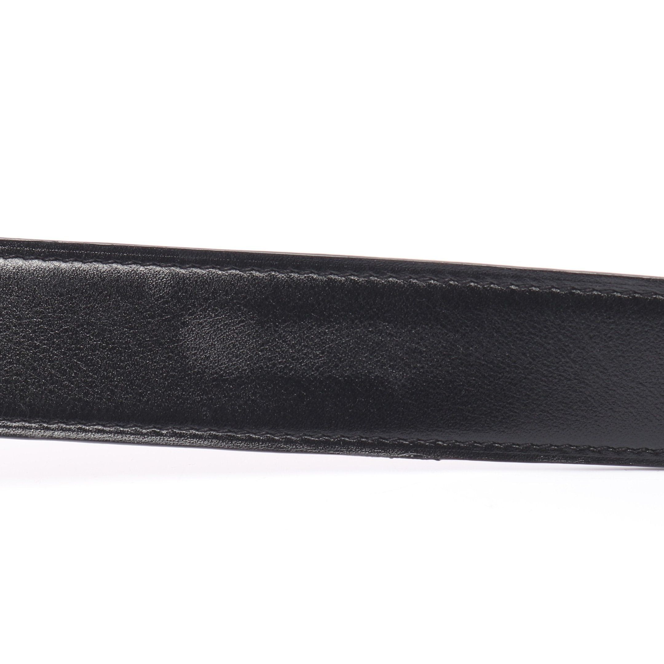 Hermes Hermes Constance H-Belt Noir Gold Belt Box Calf Togo Black Light Brown Silver Hardware Reversible U Stamp Size ONE SIZE - 8 Thumbnail