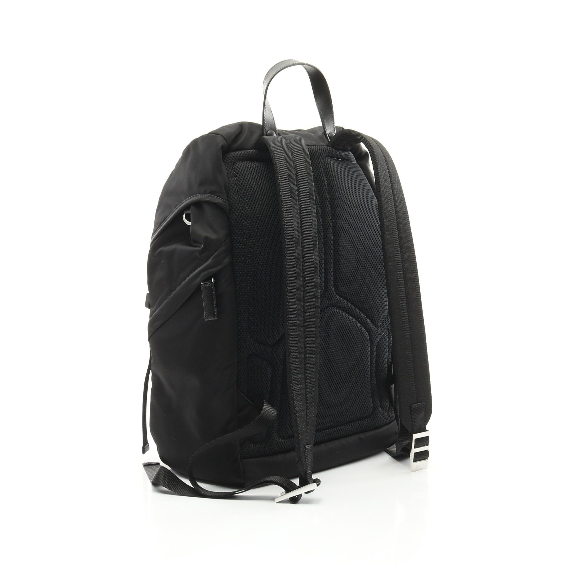 Prada Prada Re-Nylon Backpack Rucksack Nylon Saffiano Leather Black Size ONE SIZE - 2 Thumbnail