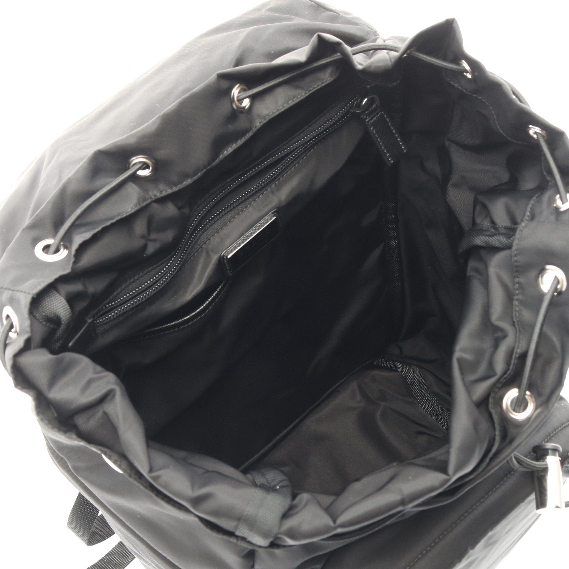 Prada Prada Re-Nylon Backpack Rucksack Nylon Saffiano Leather Black Size ONE SIZE - 3 Thumbnail
