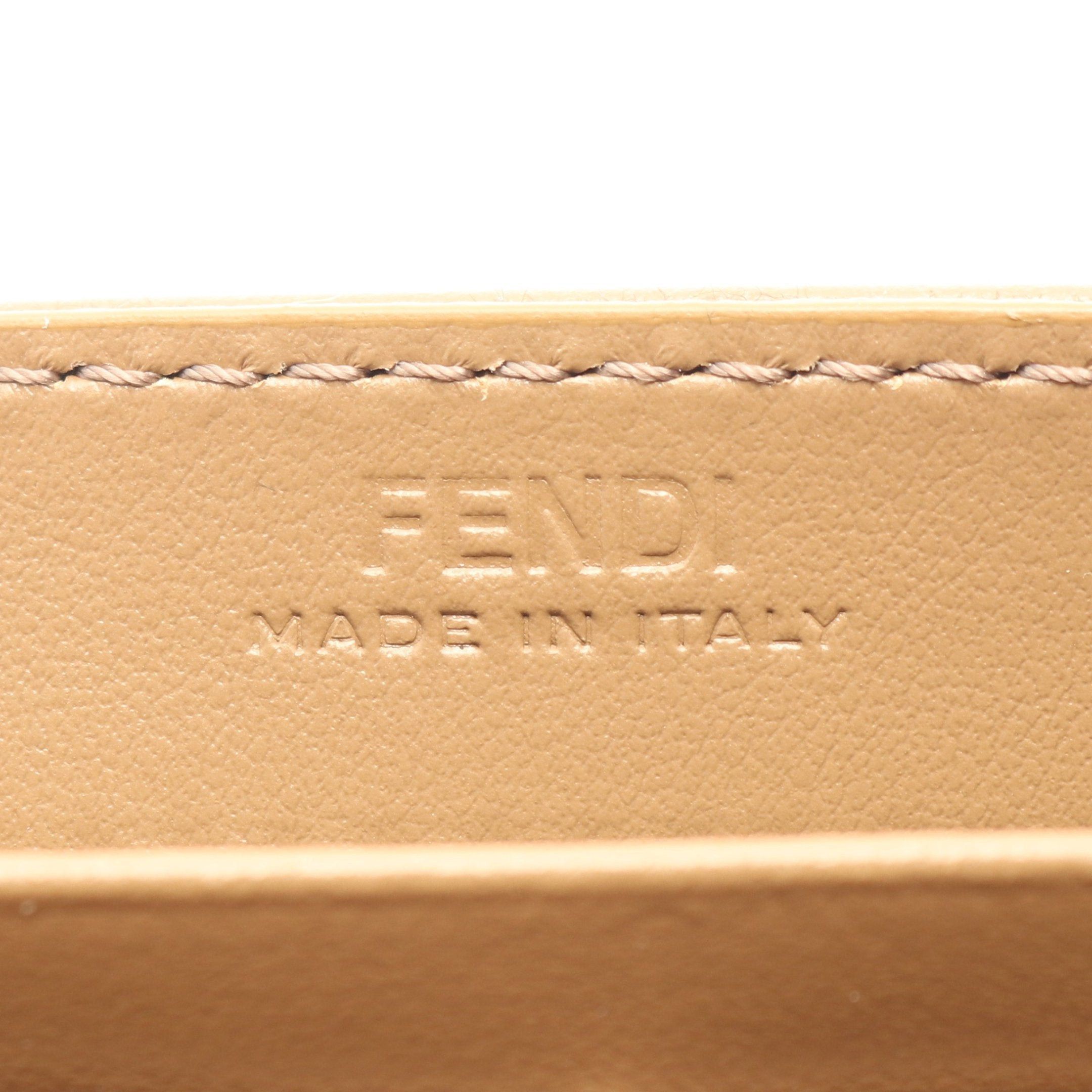 Fendi Fendi Zucca Chain Wallet Canvas Leather Dark Brown Size ONE SIZE - 4 Thumbnail