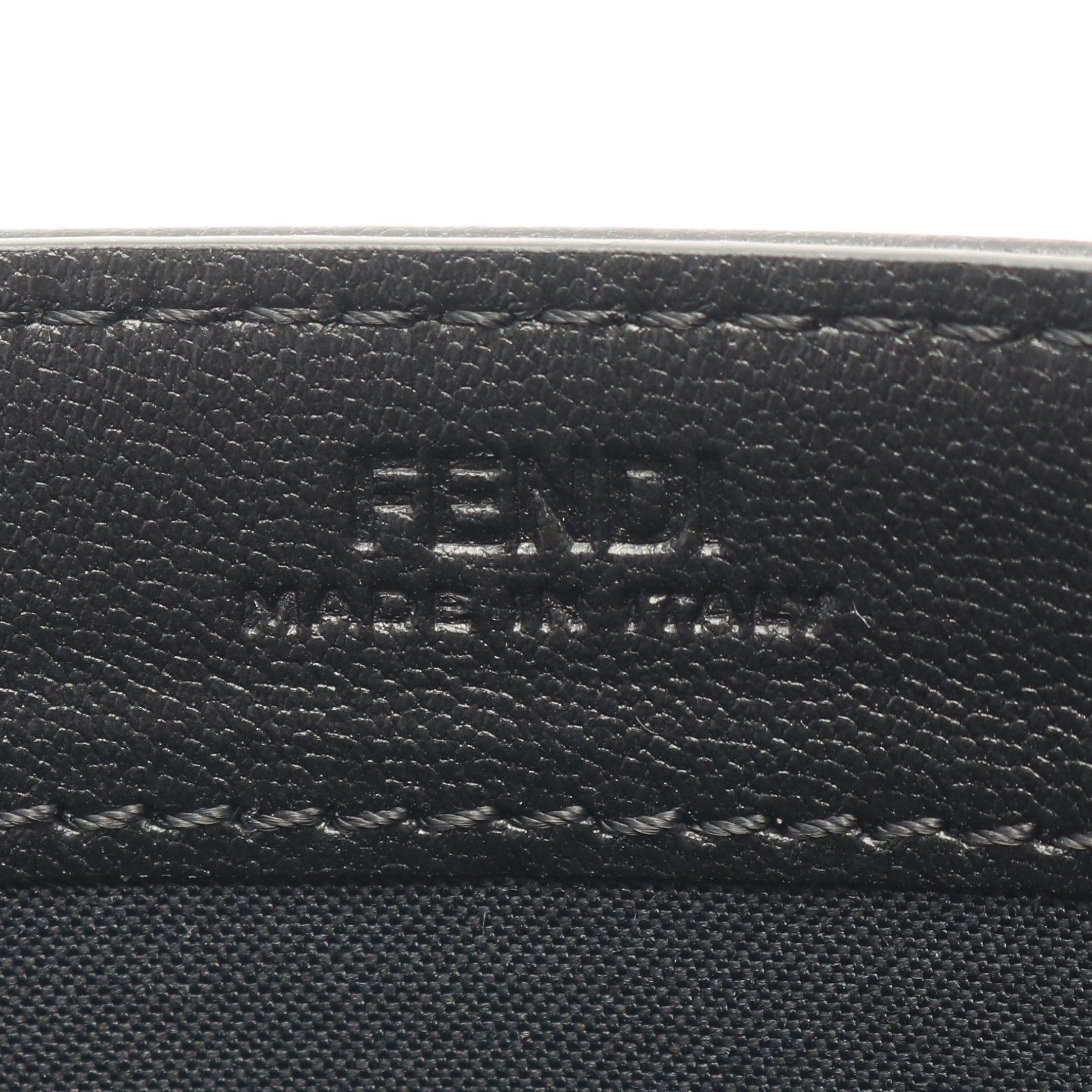 Fendi Fendi Ff Logo Chain Wallet Leather Black Size ONE SIZE - 4 Thumbnail