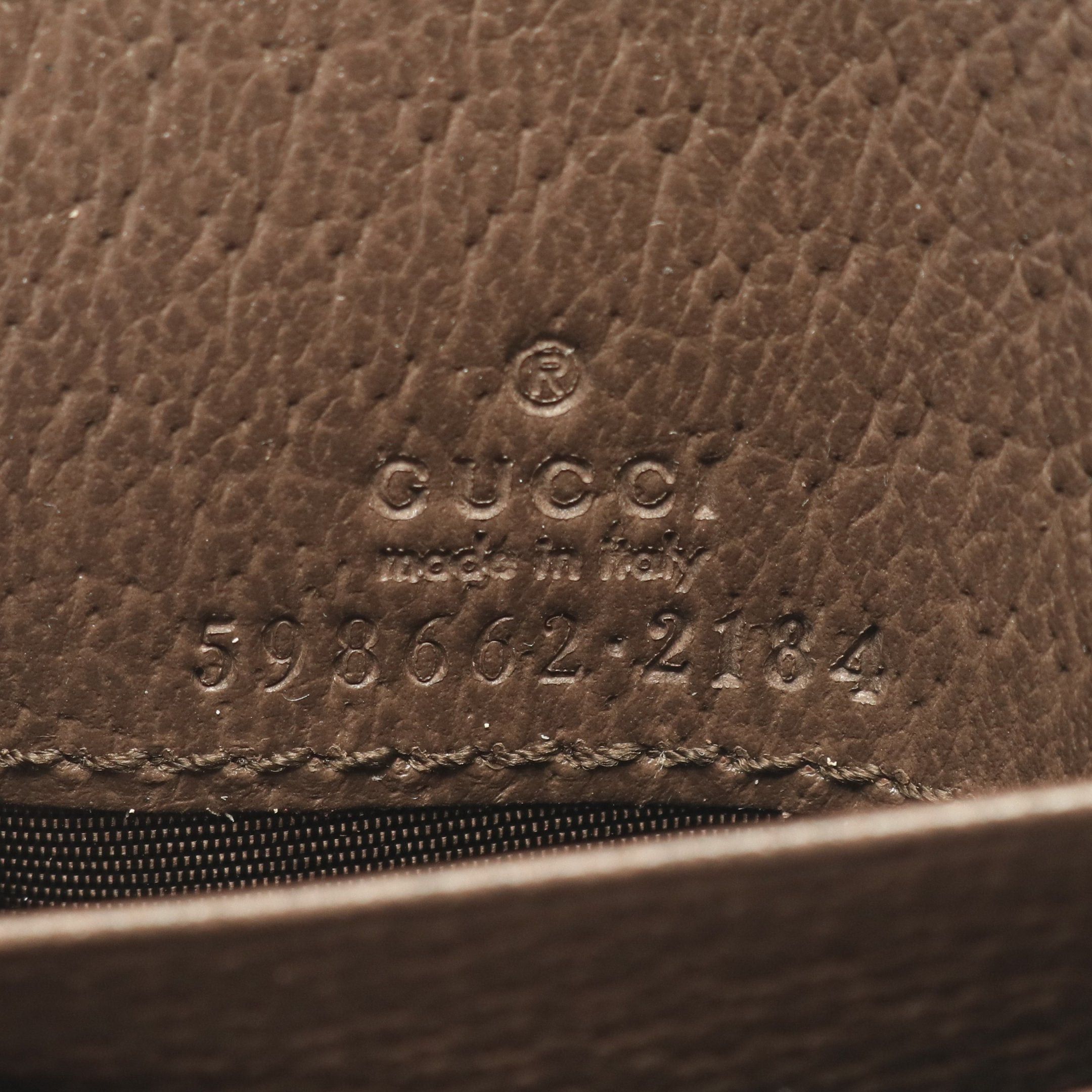 Gucci Gucci Ophidia Gg Wallet Sherry Line Bi-Fold Leather Beige Dark Brown Multicolor Size ONE SIZE - 4 Thumbnail