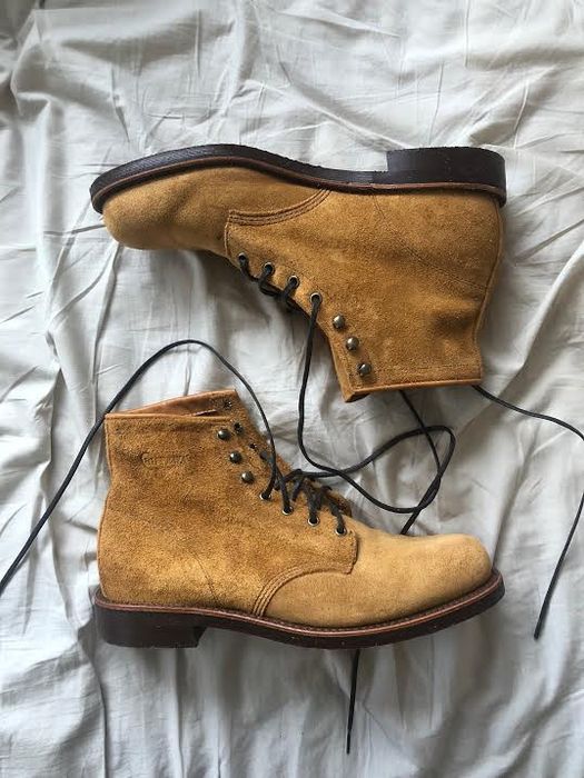 Chippewa Worn Once Chippewa x Huckberry Suede Service Boot Grailed