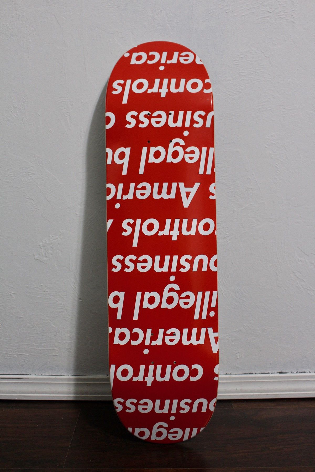 Supreme Illegal Business Skateboard Deck Red