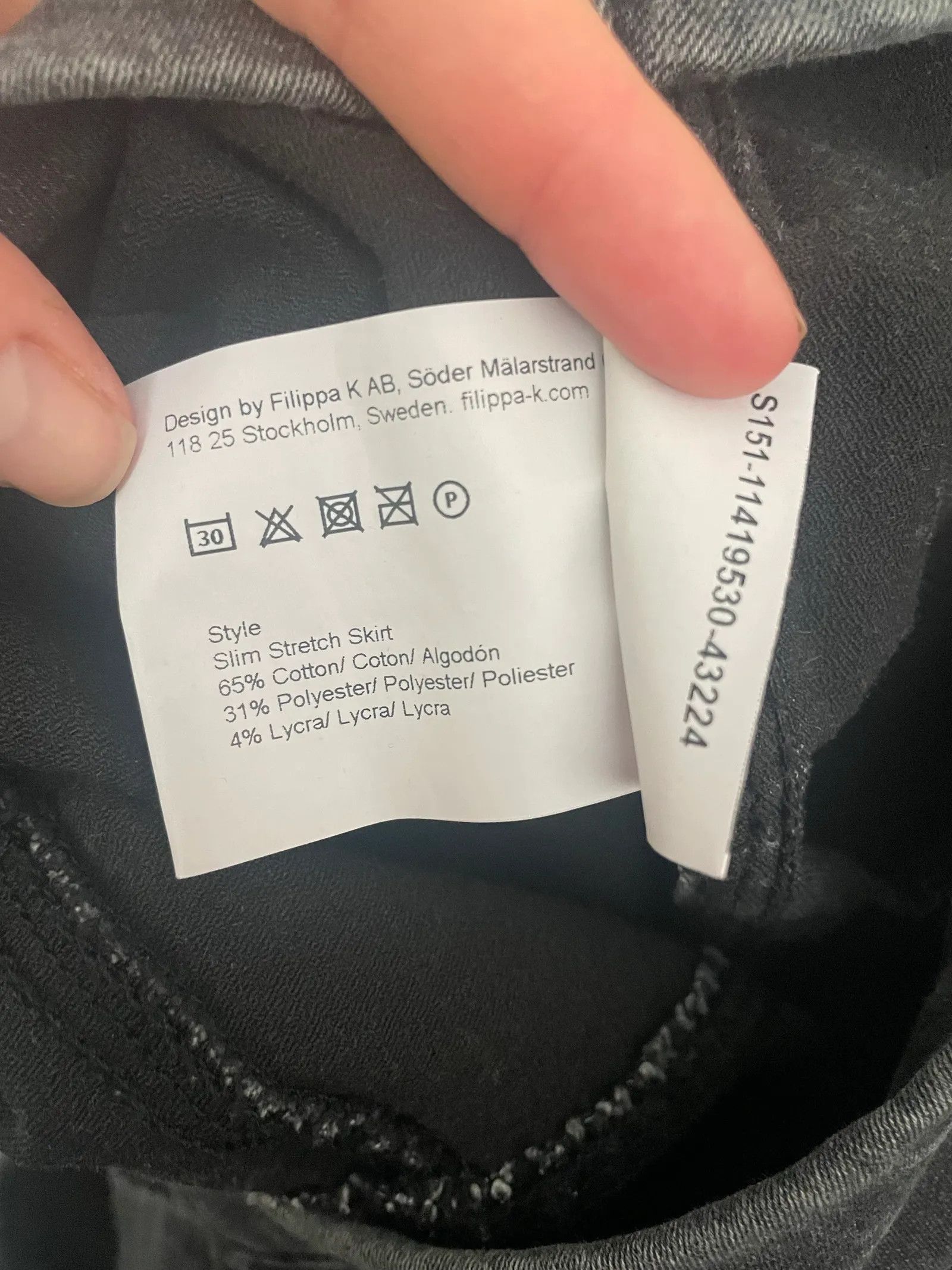 Filippa K Filippa K Slum stretch skirt grey Skirt Size 30" / US 8 / IT 44 - 3 Thumbnail