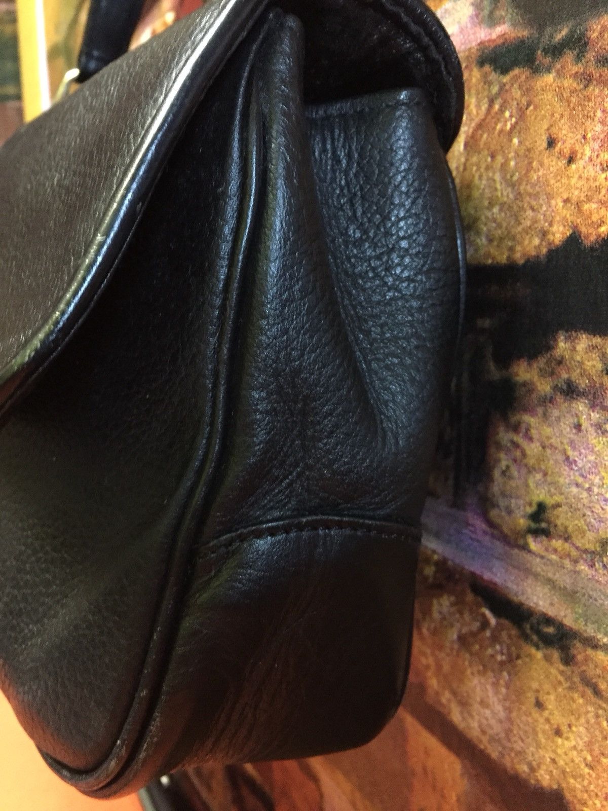 Burberry × Vintage Handbag Vintage Burberrys Full Leather Size ONE SIZE - 4 Thumbnail