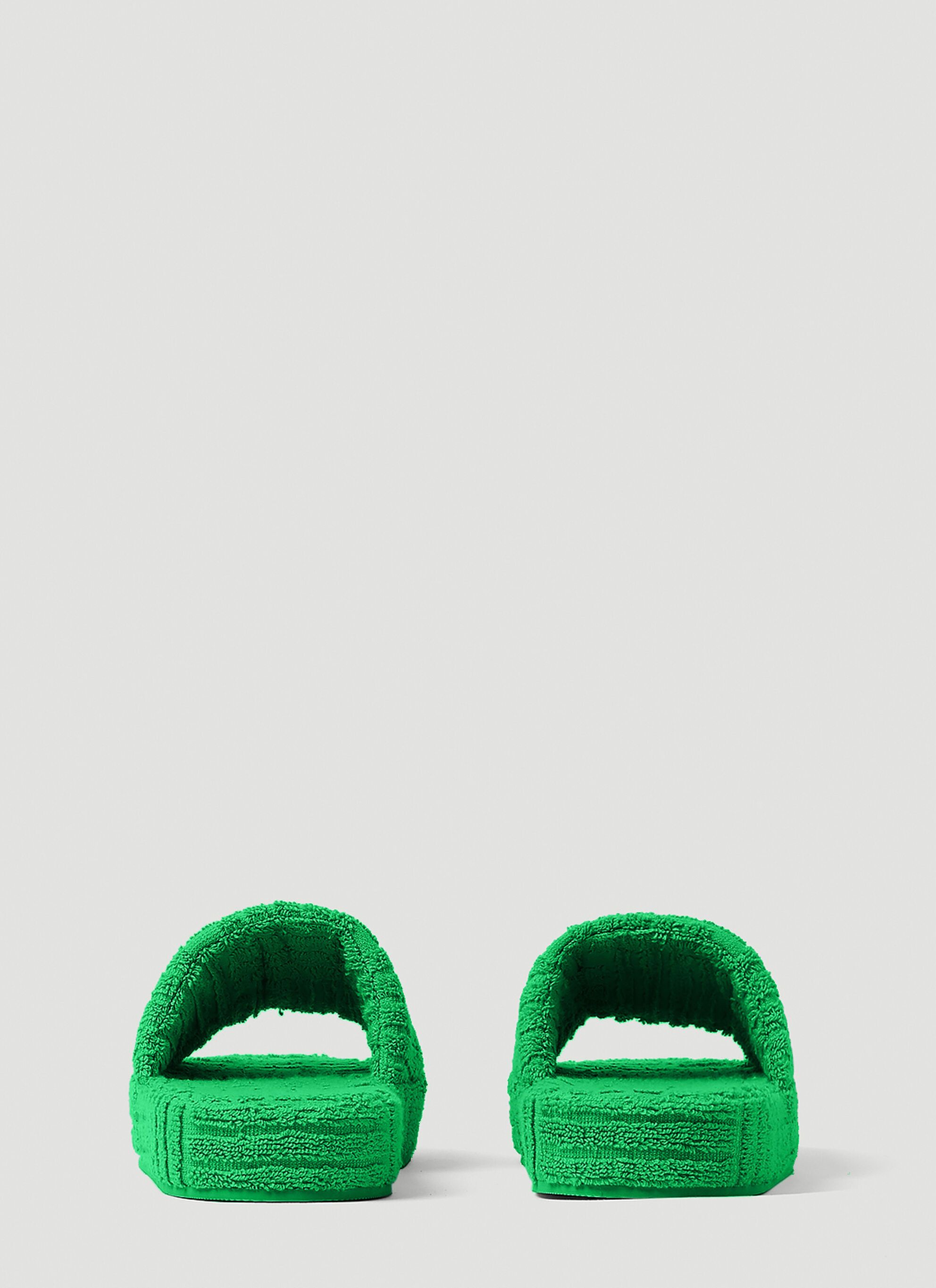 Bottega Veneta Resort Towel Sponge Slide Sandals in green Size US 8 / EU 41 - 4 Thumbnail
