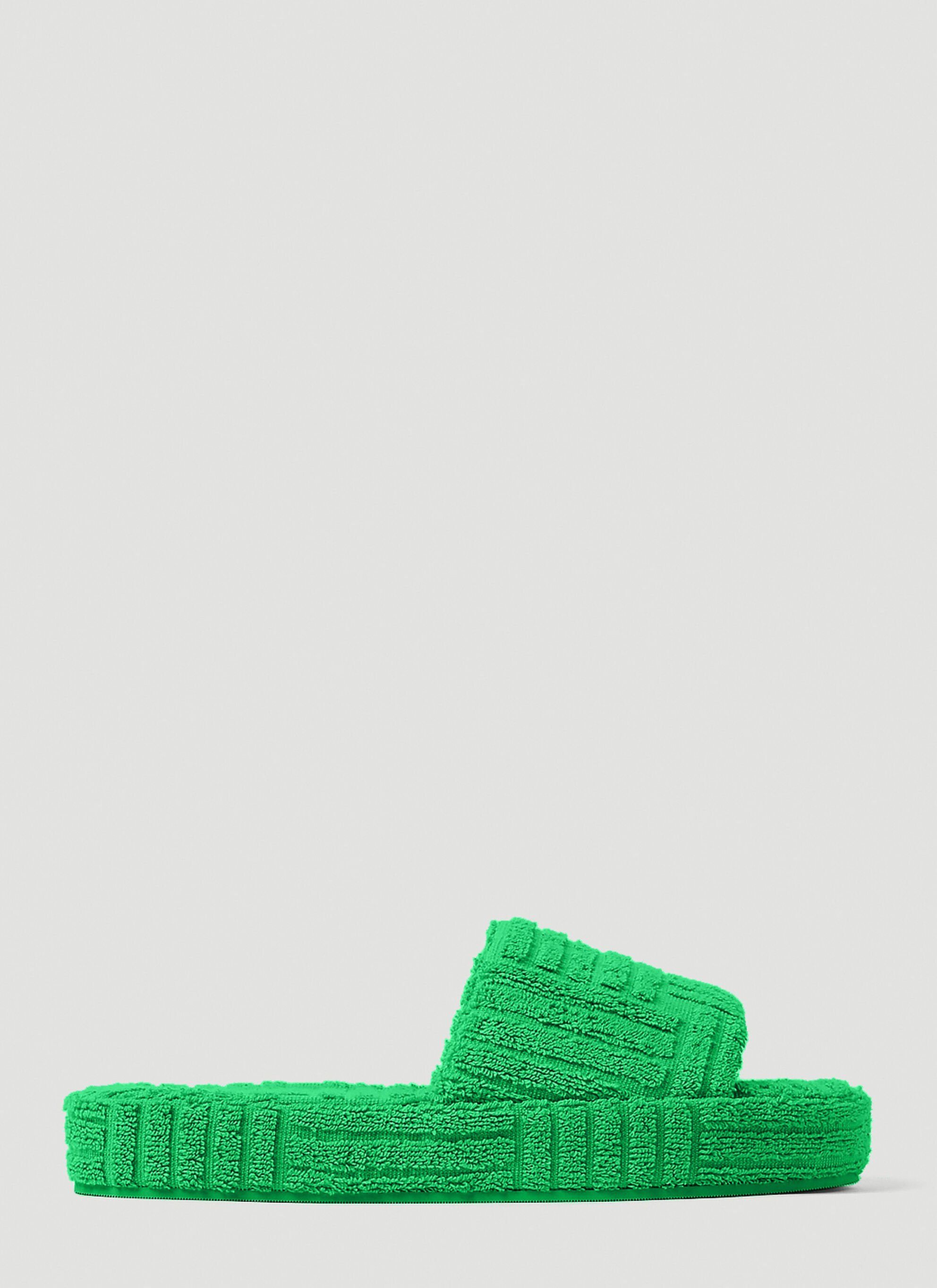 Bottega Veneta Resort Towel Sponge Slide Sandals in green Size US 8 / EU 41 - 2 Thumbnail