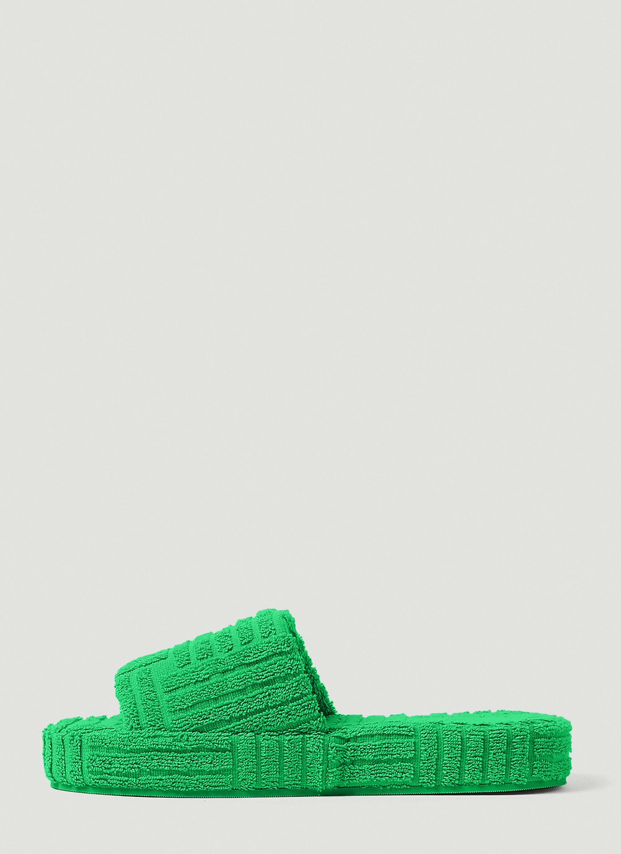 Bottega Veneta Resort Towel Sponge Slide Sandals in green Size US 9 / EU 42 - 3 Thumbnail