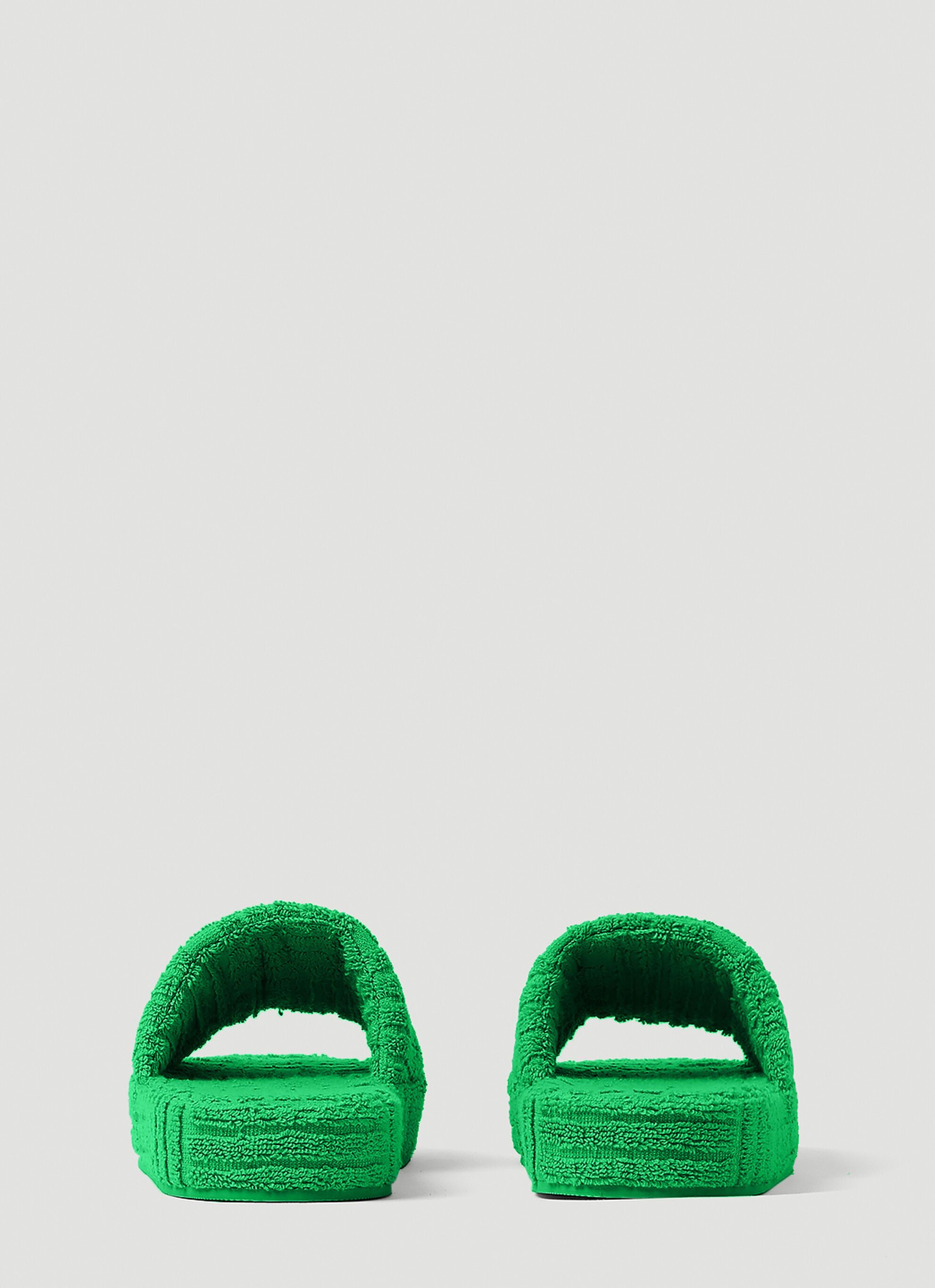Bottega Veneta Resort Sponge Slide Sandals in green Size US 13 / EU 46 - 4 Thumbnail