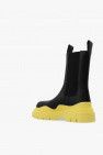 Bottega Veneta Black Tall Tire Chelsea Ankle Boots with yellow sole Size US 6 / IT 36 - 3 Thumbnail