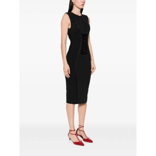 Elisabetta Franchi ELISABETTA FRANCHI Women Dresses AB76252E2 110 BLACK Size M / US 6-8 / IT 42-44 - 4 Thumbnail