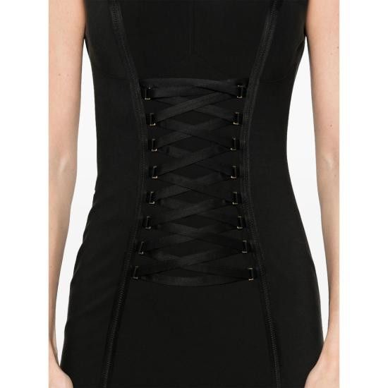 Elisabetta Franchi ELISABETTA FRANCHI Women Dresses AB76252E2 110 BLACK Size M / US 6-8 / IT 42-44 - 3 Thumbnail