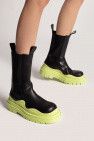 Bottega Veneta Black Tall Tire Chelsea Ankle Boots with grass sole Size US 5 / IT 35 - 2 Thumbnail