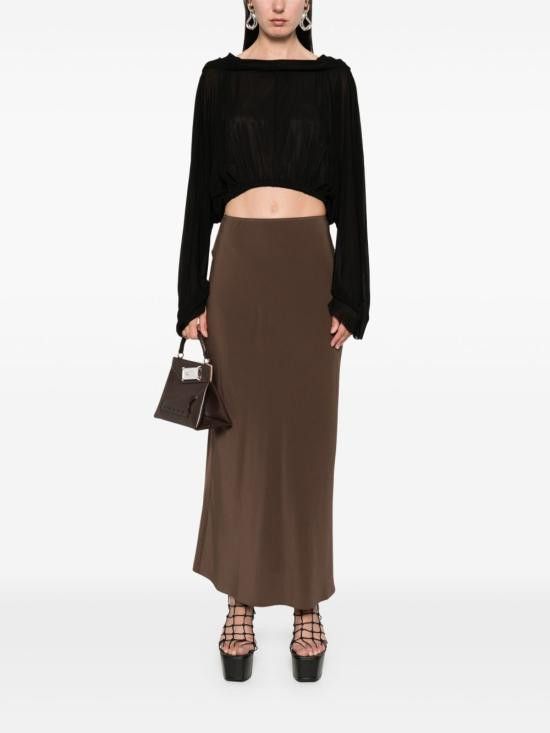 Rick Owens RICK OWENS Women Tops RO01E7278 BZ09 Black Size ONE SIZE - 5 Thumbnail