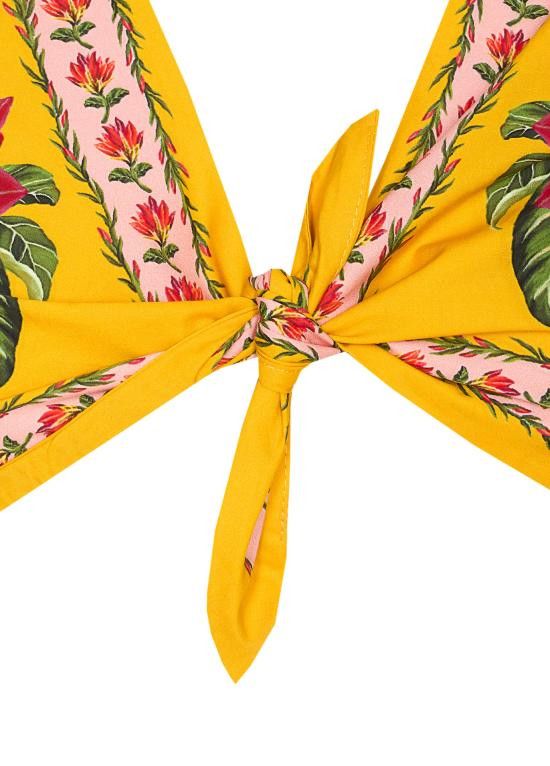 Farm Rio FARM RIO Women Tops 333049 25108 Yellow Size S / US 4 / IT 40 - 4 Thumbnail