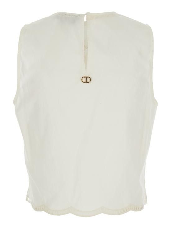 TWINSET TWINSET Women Tops 251TT216500018 White Size M / US 6-8 / IT 42-44 - 2 Thumbnail