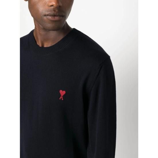 AMI AMI Men Sweatshirts BFHKS111 KN0025 430 BLUE Size US XL / EU 56 / 4 - 2 Thumbnail