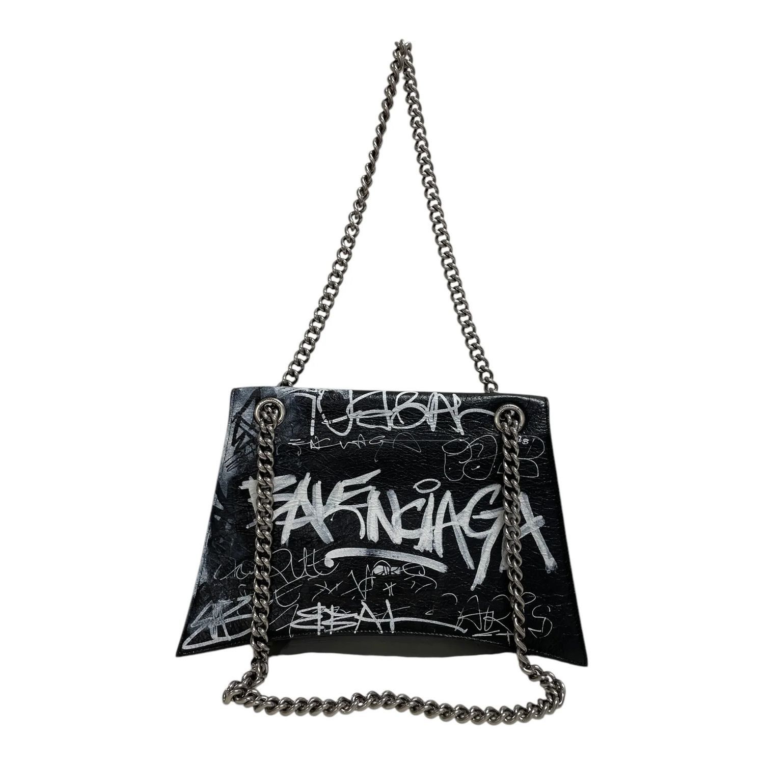 Balenciaga crush medium chain bag graffiti Size ONE SIZE - 2 Thumbnail