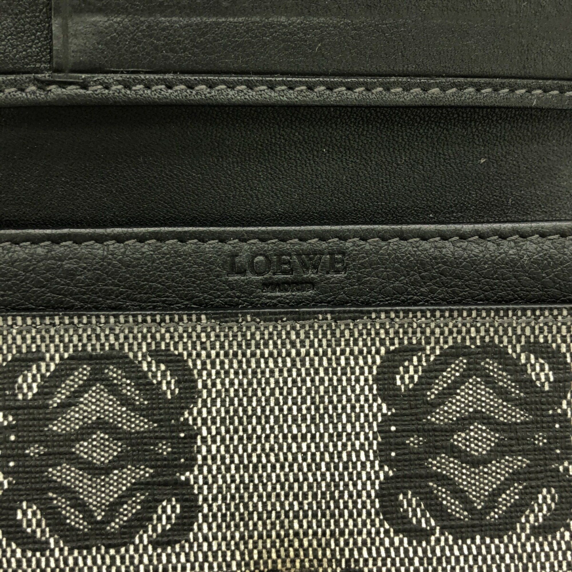 Other LOEWE Card Case Grey Black PVC Box Included Women's Mikunigaoka Store Size ONE SIZE - 3 Thumbnail