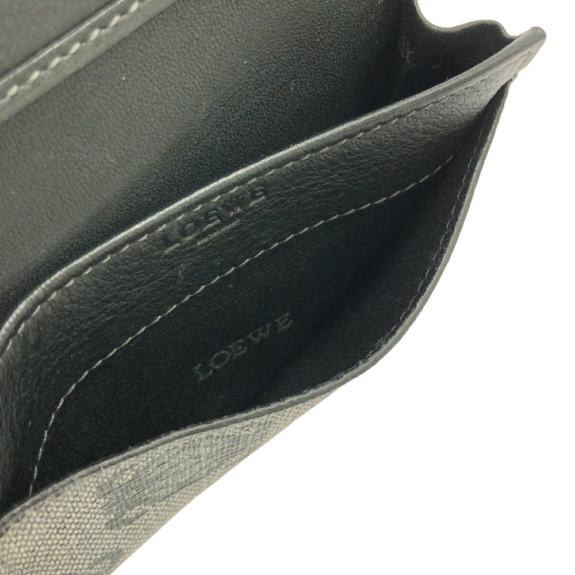 Other LOEWE Card Case Grey Black PVC Box Included Women's Mikunigaoka Store Size ONE SIZE - 6 Thumbnail