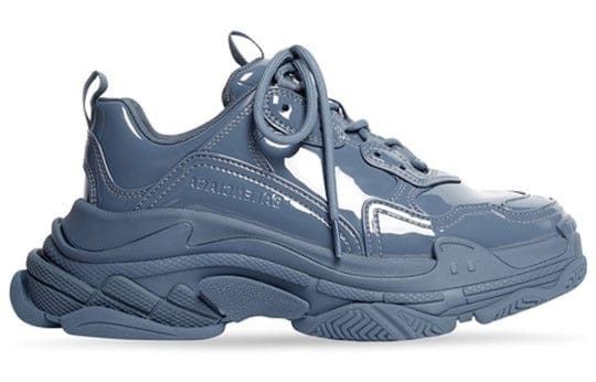 Balenciaga triple s sneaker glossy blue Size US 11 / EU 44 - 2 Thumbnail