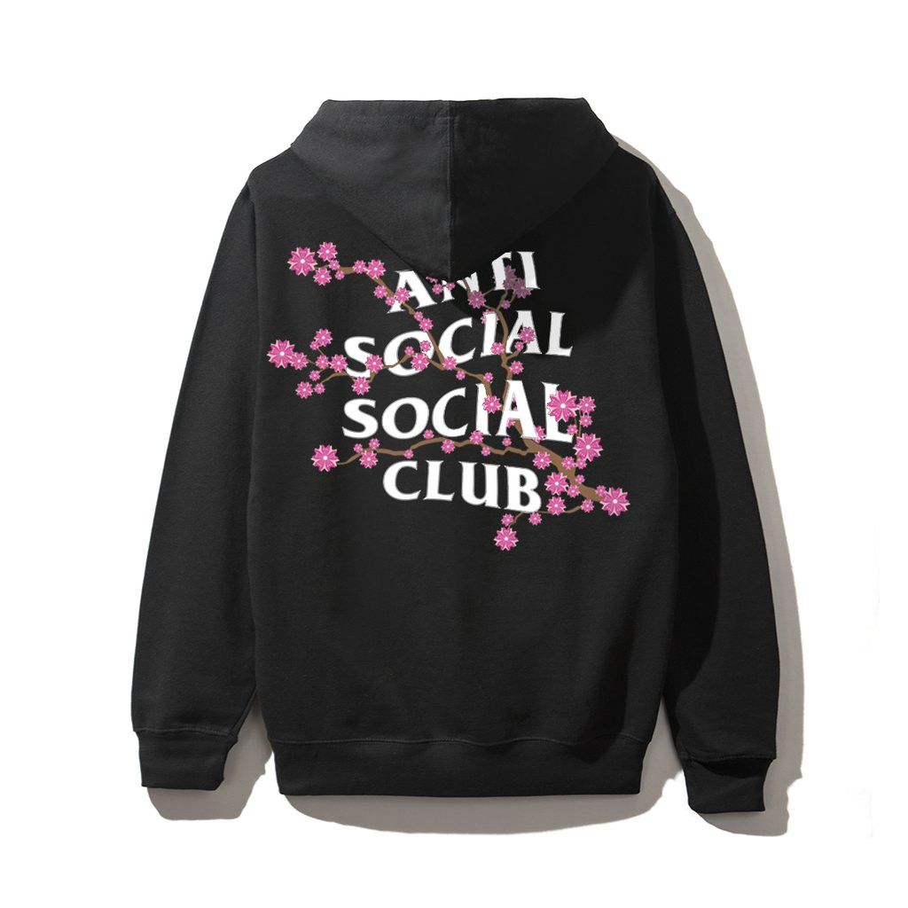 Anti Social Social Club New Cherry Blossom Black Hoodie