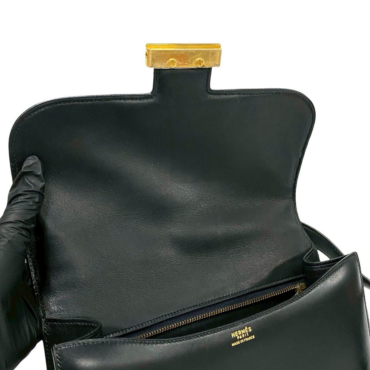 Hermes Hermes Shoulder Bag Black Leather Size ONE SIZE - 8 Thumbnail