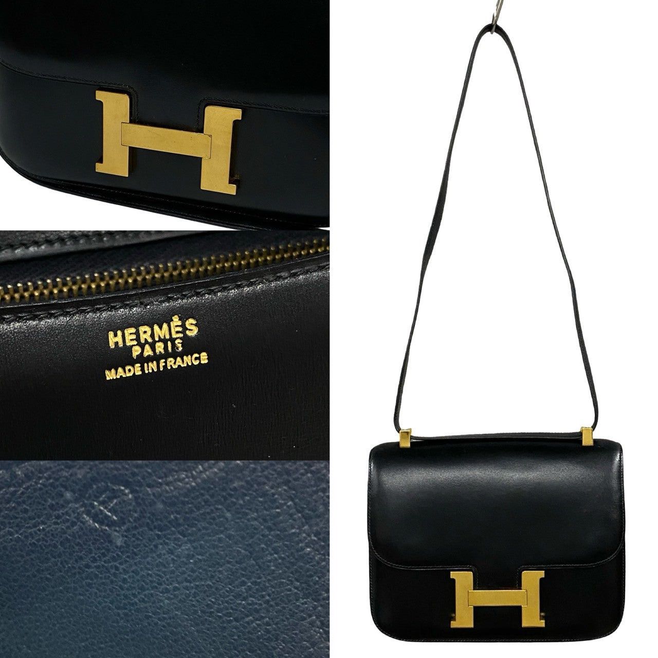 Hermes Hermes Shoulder Bag Black Leather Size ONE SIZE - 3 Thumbnail