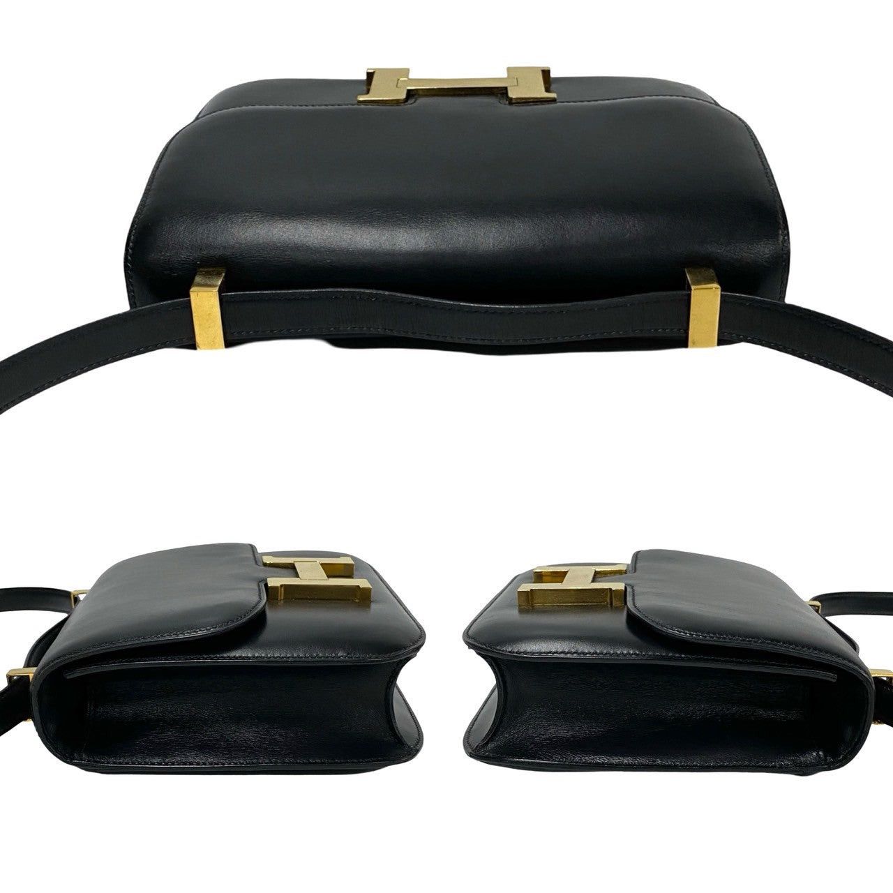 Hermes Hermes Shoulder Bag Black Leather Size ONE SIZE - 5 Thumbnail