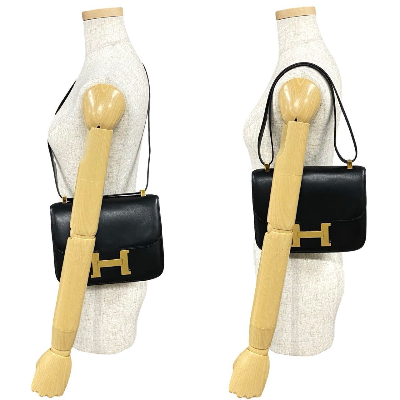 Hermes Hermes Shoulder Bag Black Leather Size ONE SIZE - 2 Thumbnail