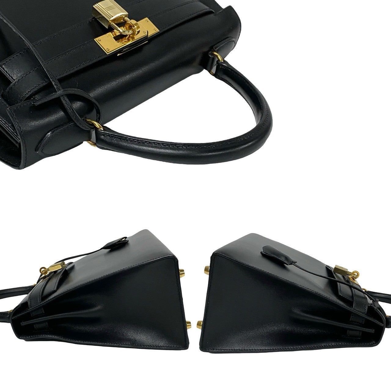 Hermes Hermes Shoulder Bag Black Leather Size ONE SIZE - 5 Thumbnail