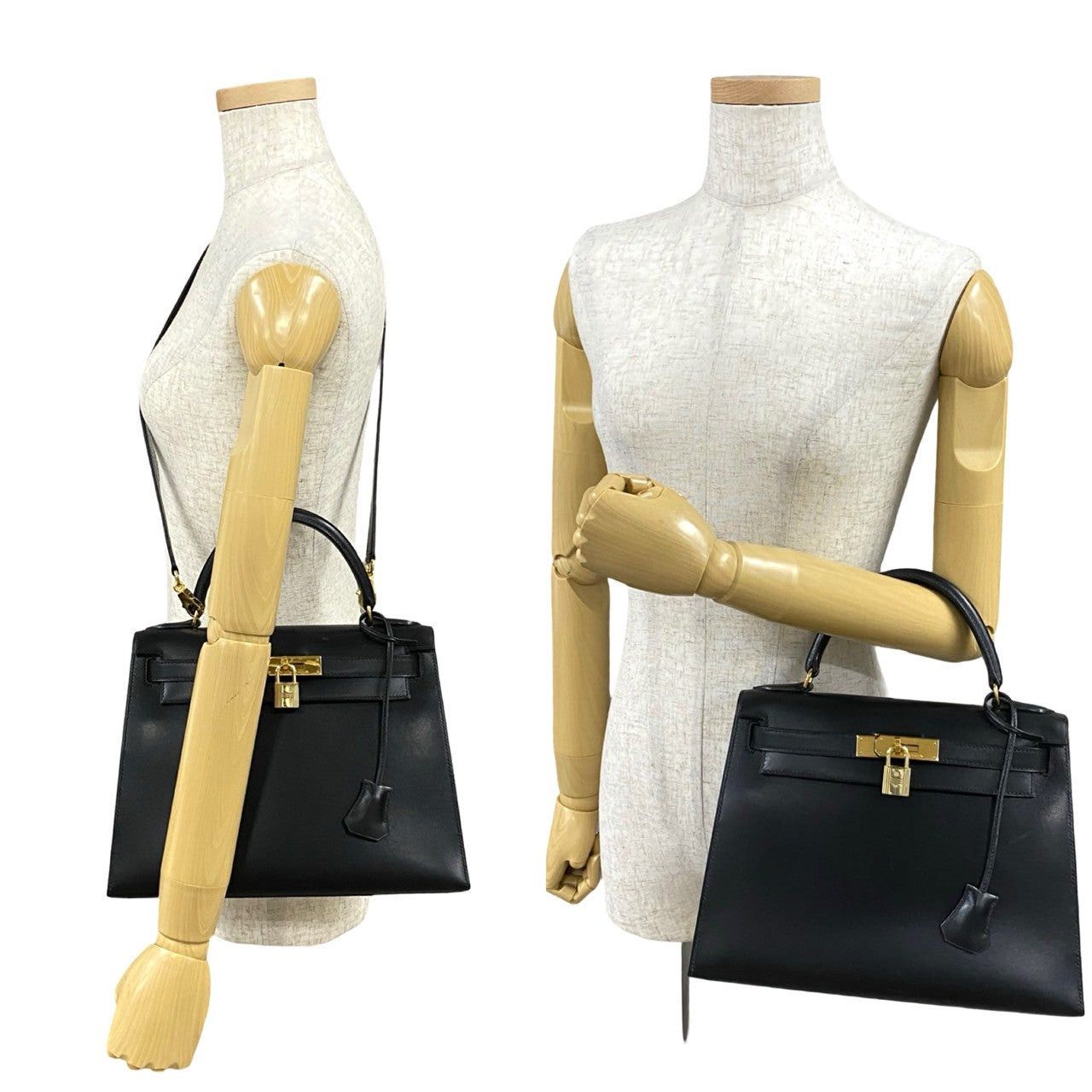 Hermes Hermes Shoulder Bag Black Leather Size ONE SIZE - 2 Thumbnail