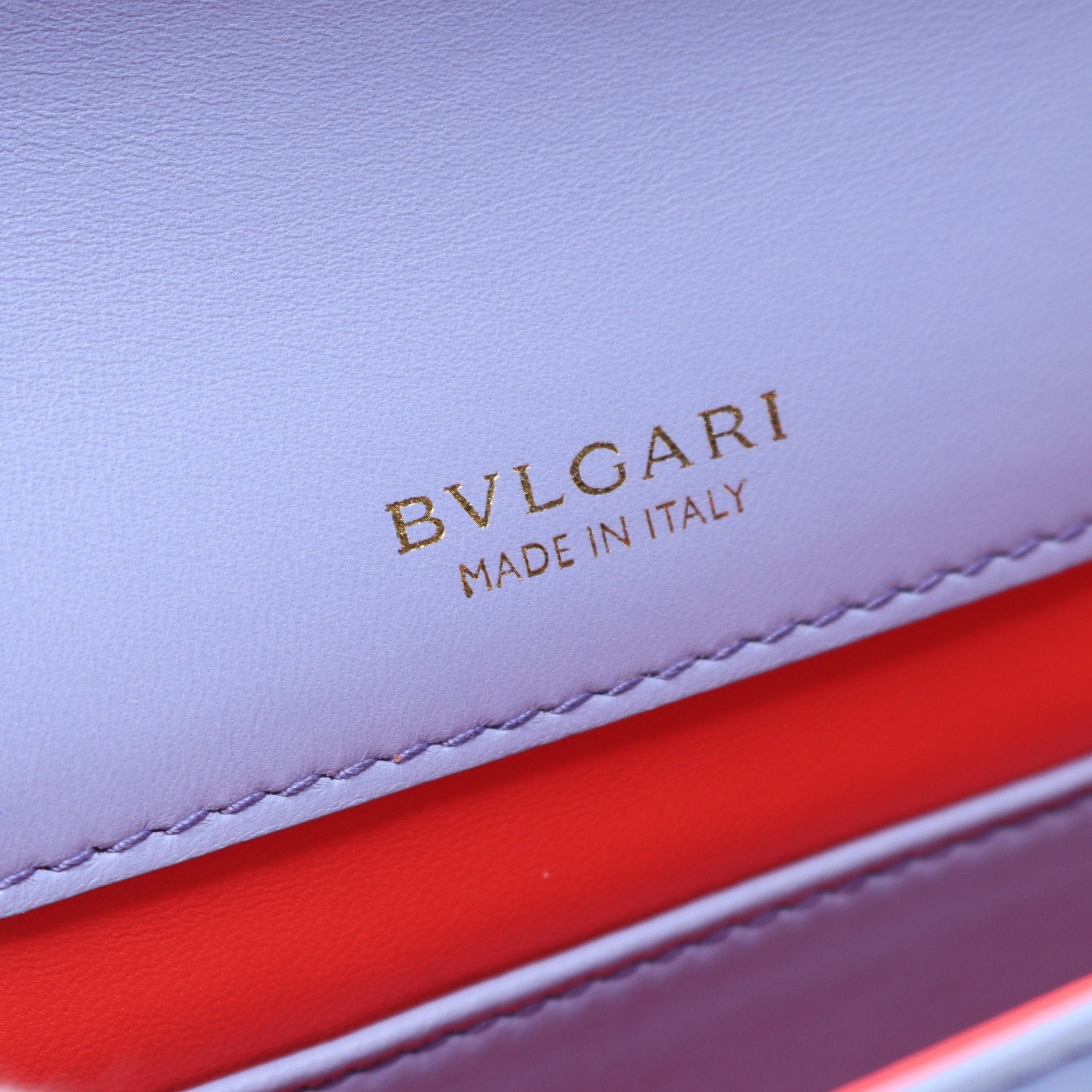 Bvlgari Bvlgari Serpenti Forever Chain Shoulder Bag Leather Light Purple Size ONE SIZE - 4 Thumbnail