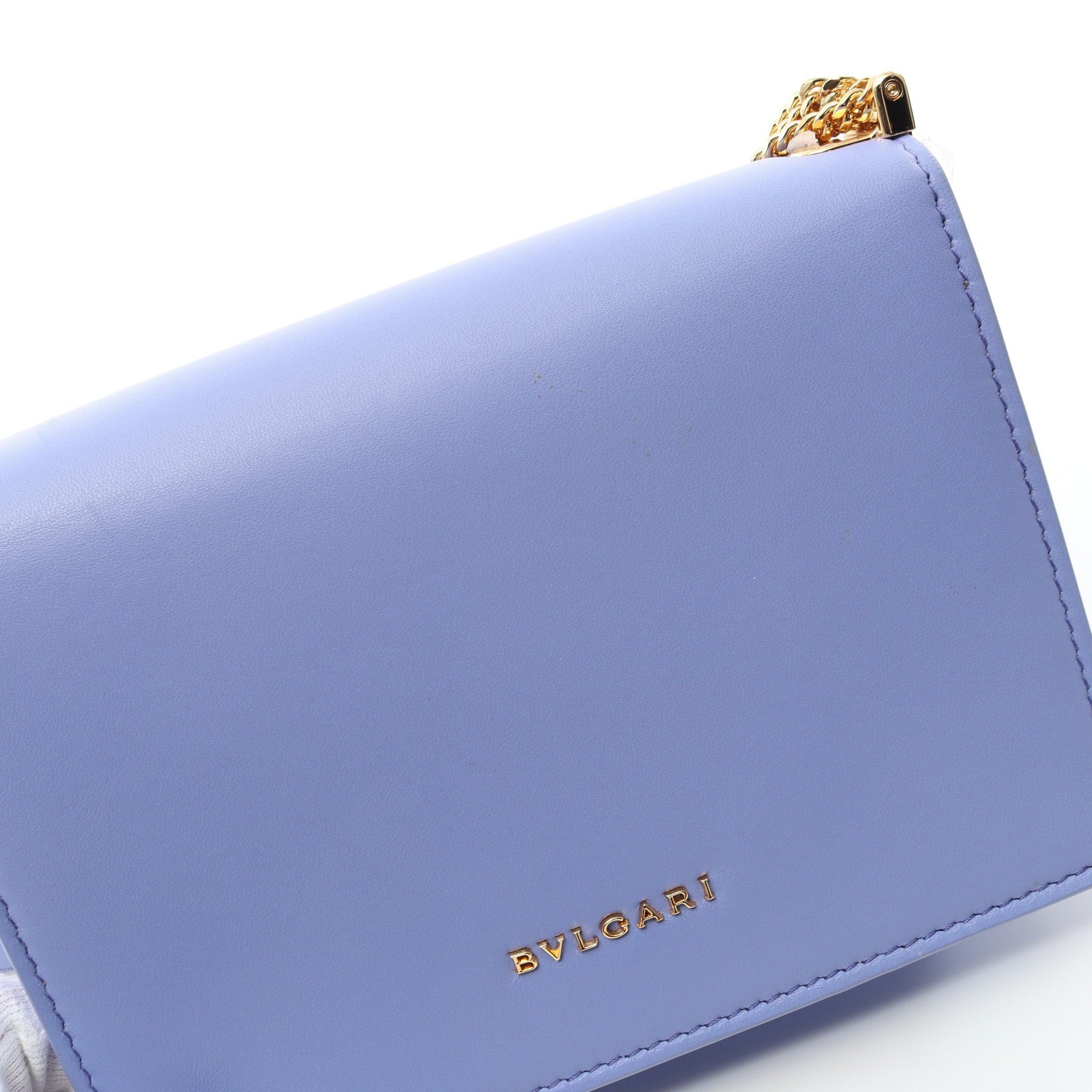 Bvlgari Bvlgari Serpenti Forever Chain Shoulder Bag Leather Light Purple Size ONE SIZE - 7 Thumbnail
