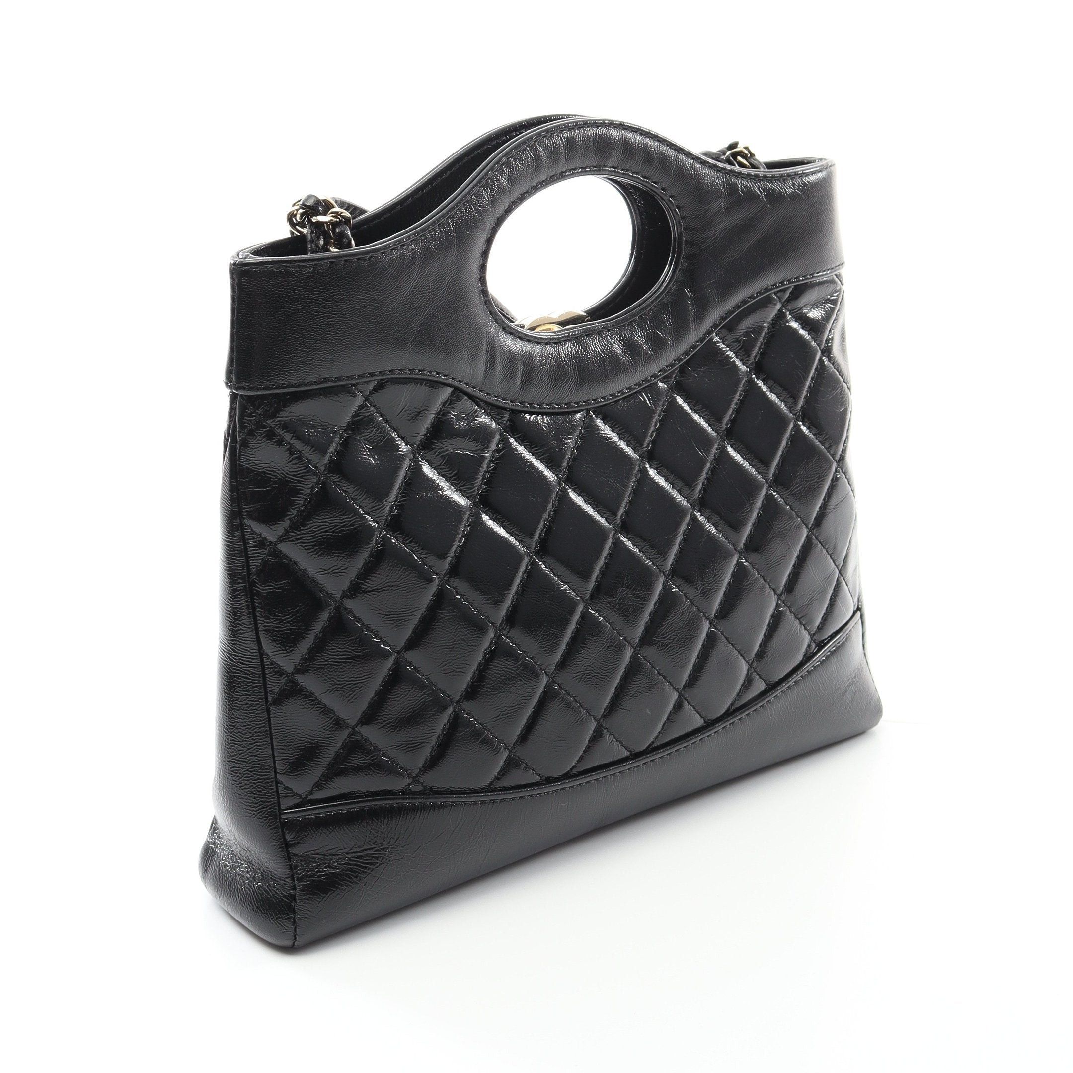 Chanel Chanel Chanel 31 Shoulder Bag Leather Black Gold Hardware Size ONE SIZE - 2 Thumbnail