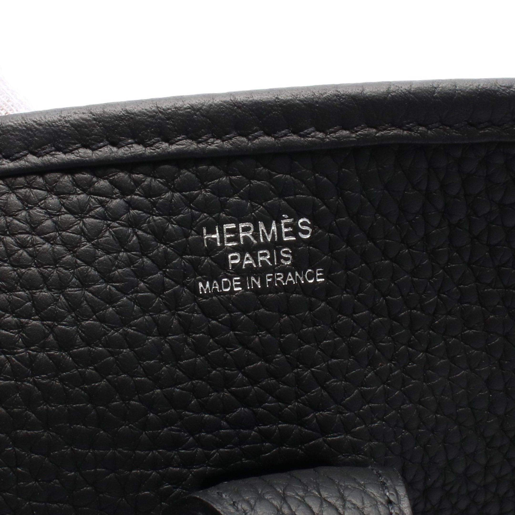 Hermes Hermes Evelyn 3 Troyes Pm Shoulder Bag Clemence Leather Black Silver Hardware U Stamp Size ONE SIZE - 4 Thumbnail