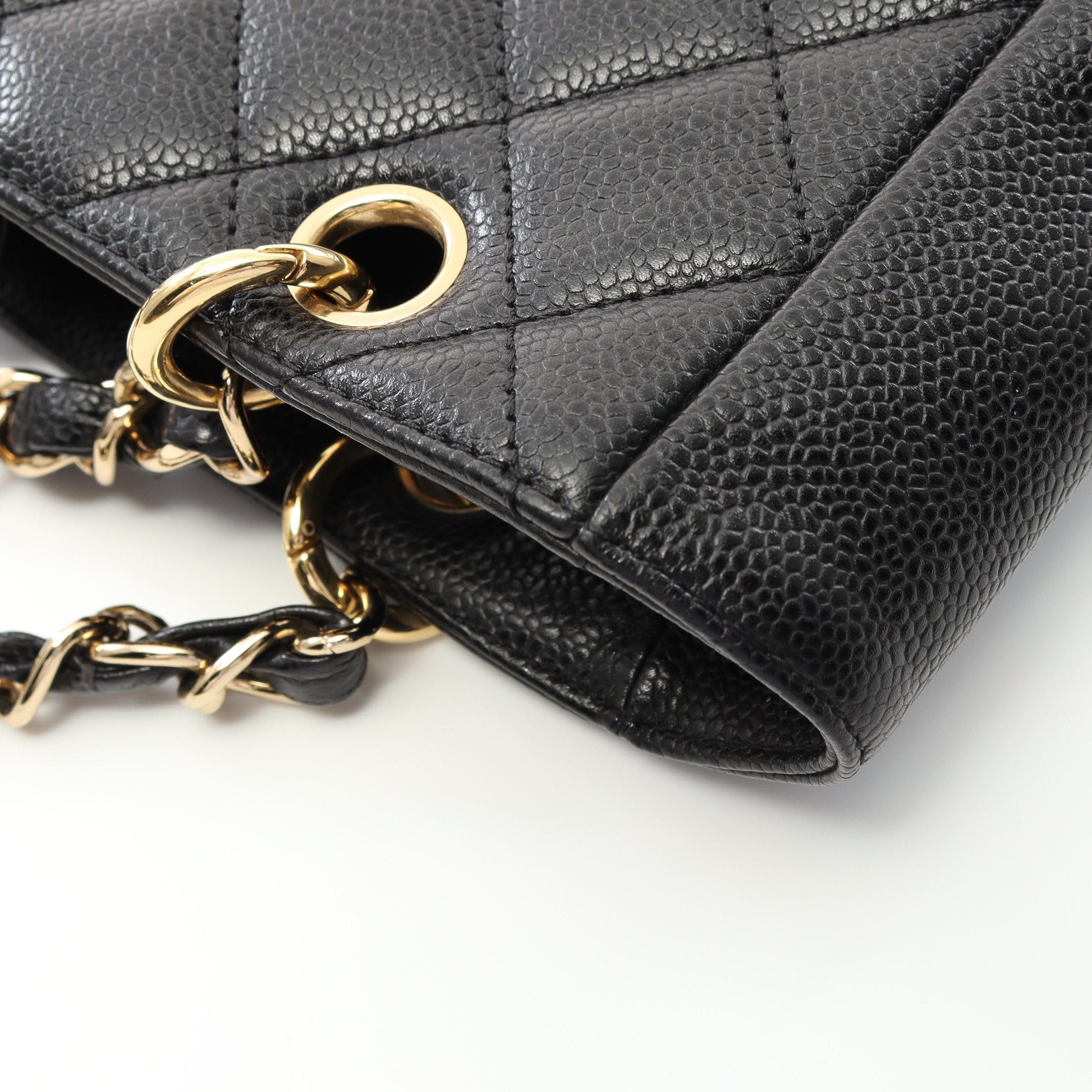 Chanel Chanel Matelasse Pst Chain Shoulder Bag Tote Caviar Skin Black Gold Hardware Size ONE SIZE - 8 Thumbnail