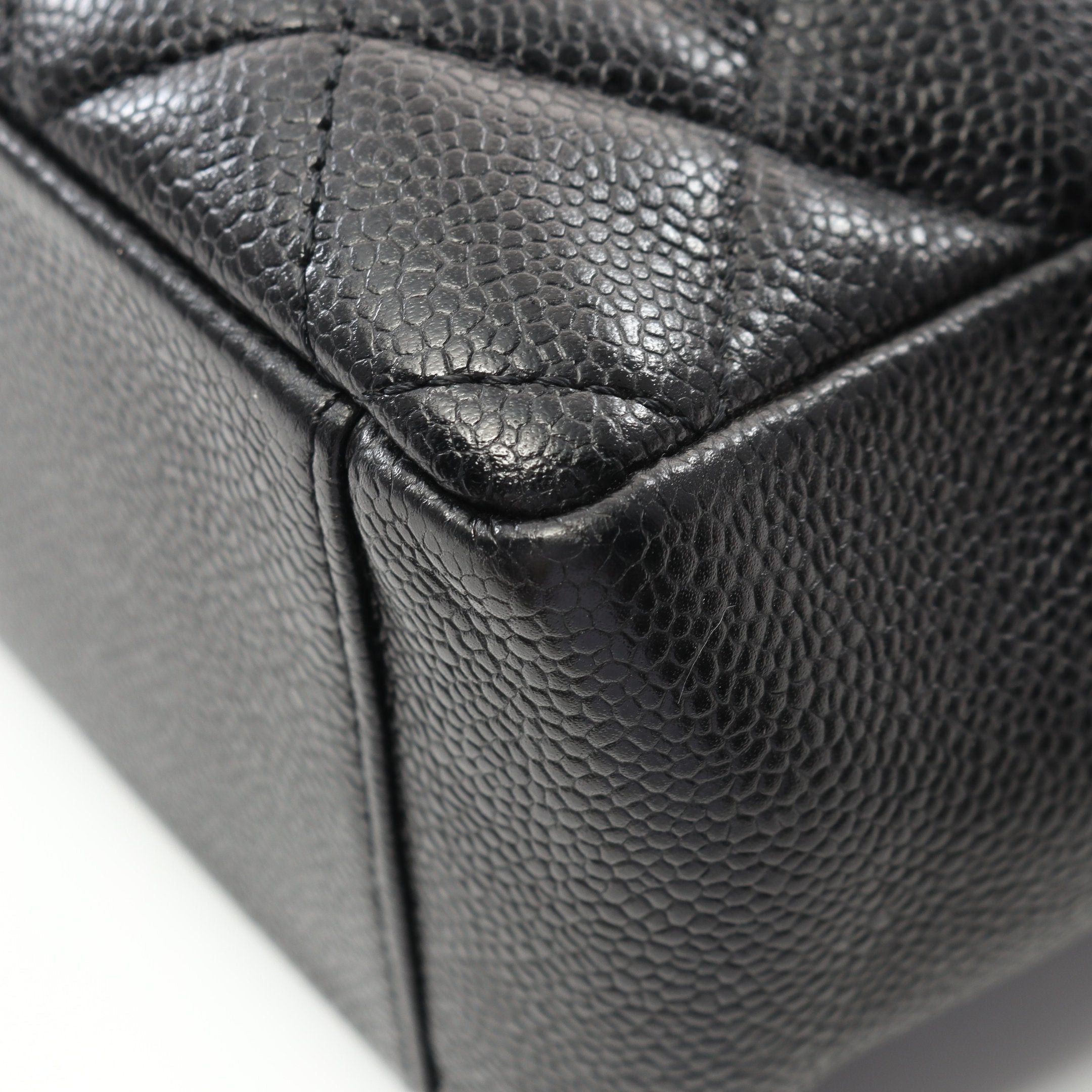 Chanel Chanel Matelasse Pst Chain Shoulder Bag Tote Caviar Skin Black Gold Hardware Size ONE SIZE - 7 Thumbnail