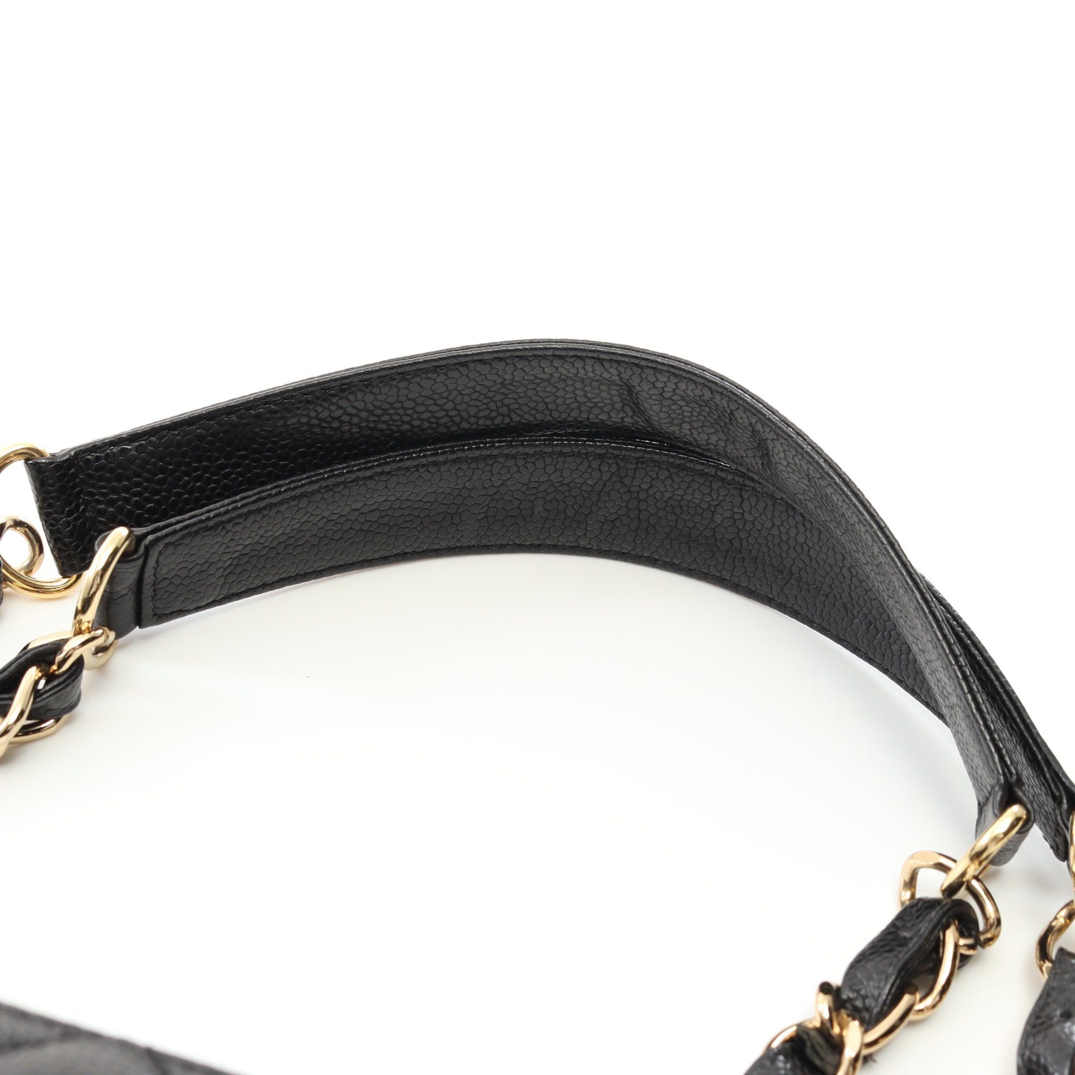 Chanel Chanel Matelasse Pst Chain Shoulder Bag Tote Caviar Skin Black Gold Hardware Size ONE SIZE - 9 Thumbnail