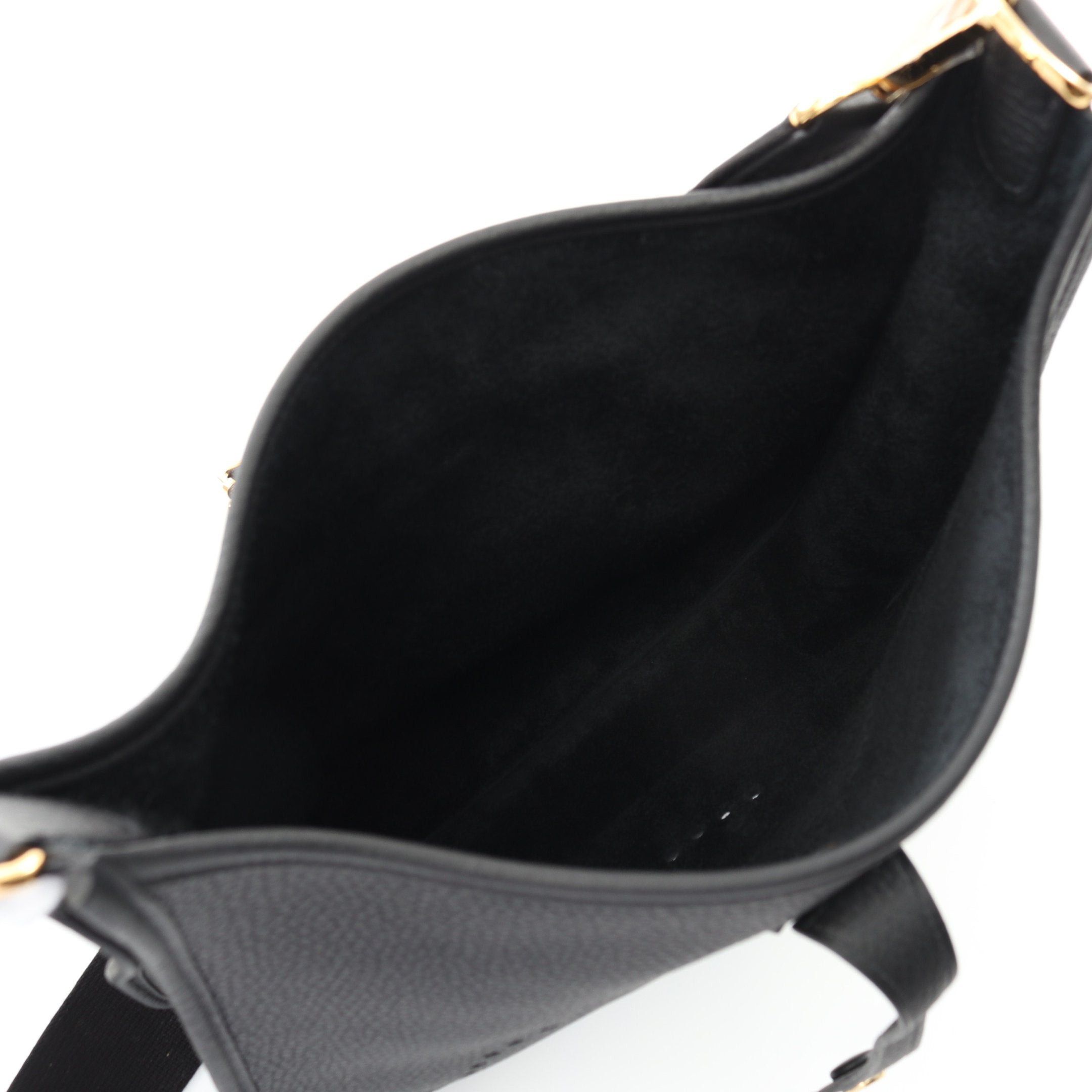 Hermes Hermes Evelyn 3 Troyes Pm Shoulder Bag Clemence Leather Black Gold Hardware Double Engraved Size ONE SIZE - 3 Thumbnail