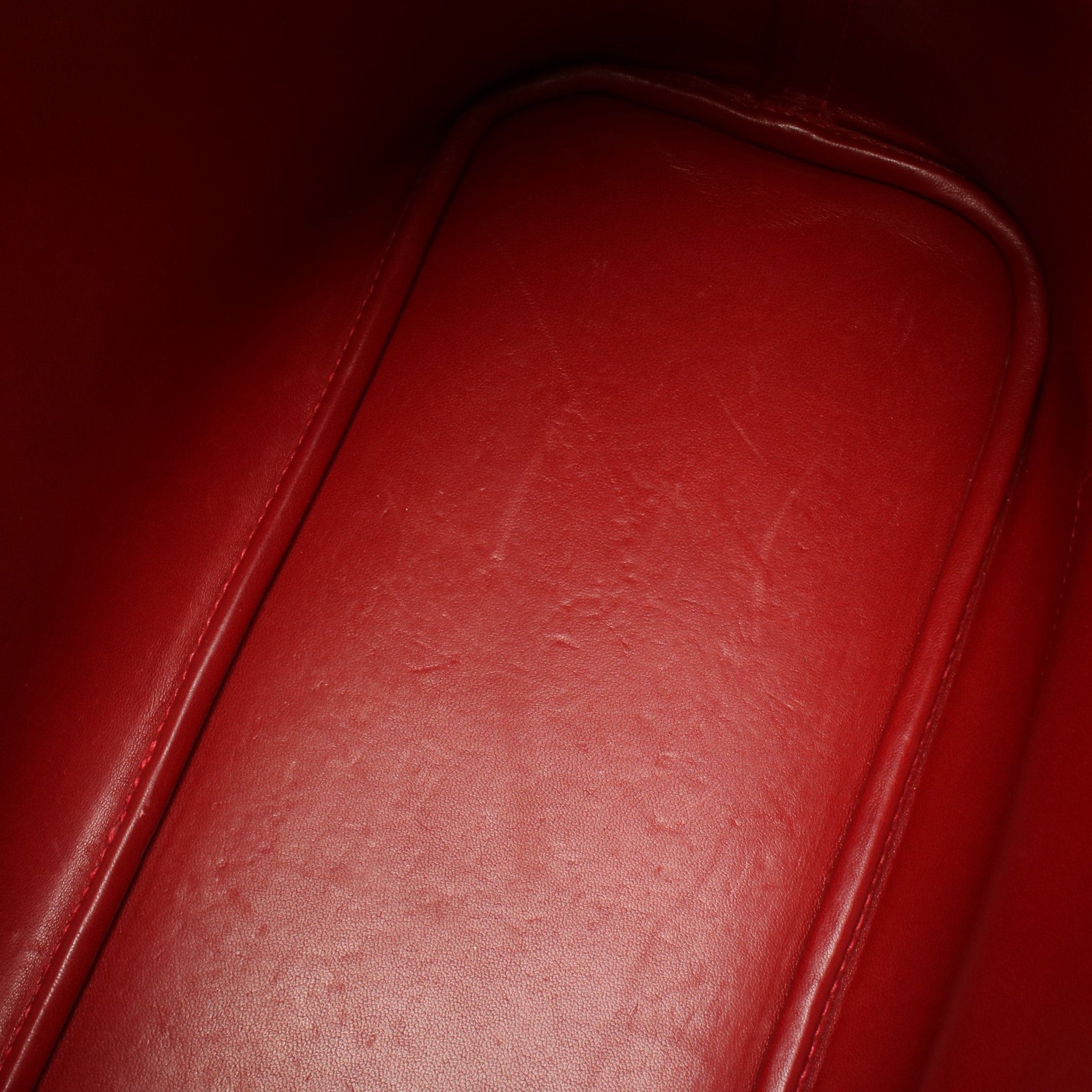 Hermes Hermes Bolide 35 Rouge Garance Handbag Fjord Leather Red Silver Hardware □J Carved Stamp Size ONE SIZE - 6 Thumbnail