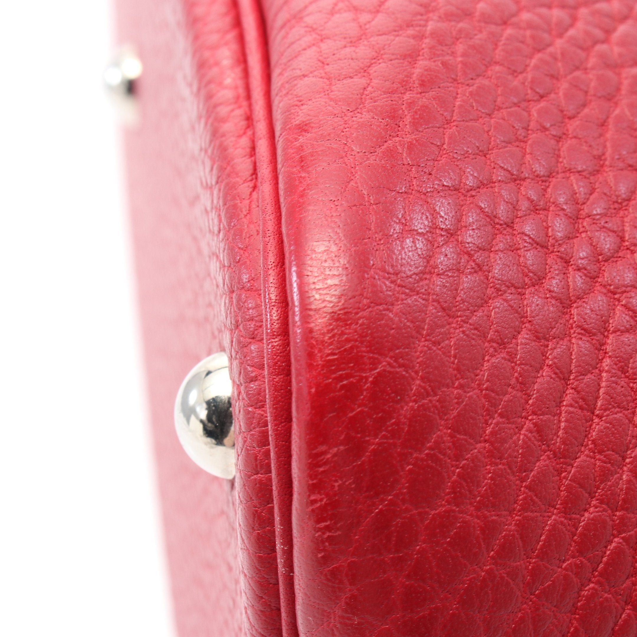 Hermes Hermes Bolide 35 Rouge Garance Handbag Fjord Leather Red Silver Hardware □J Carved Stamp Size ONE SIZE - 8 Thumbnail