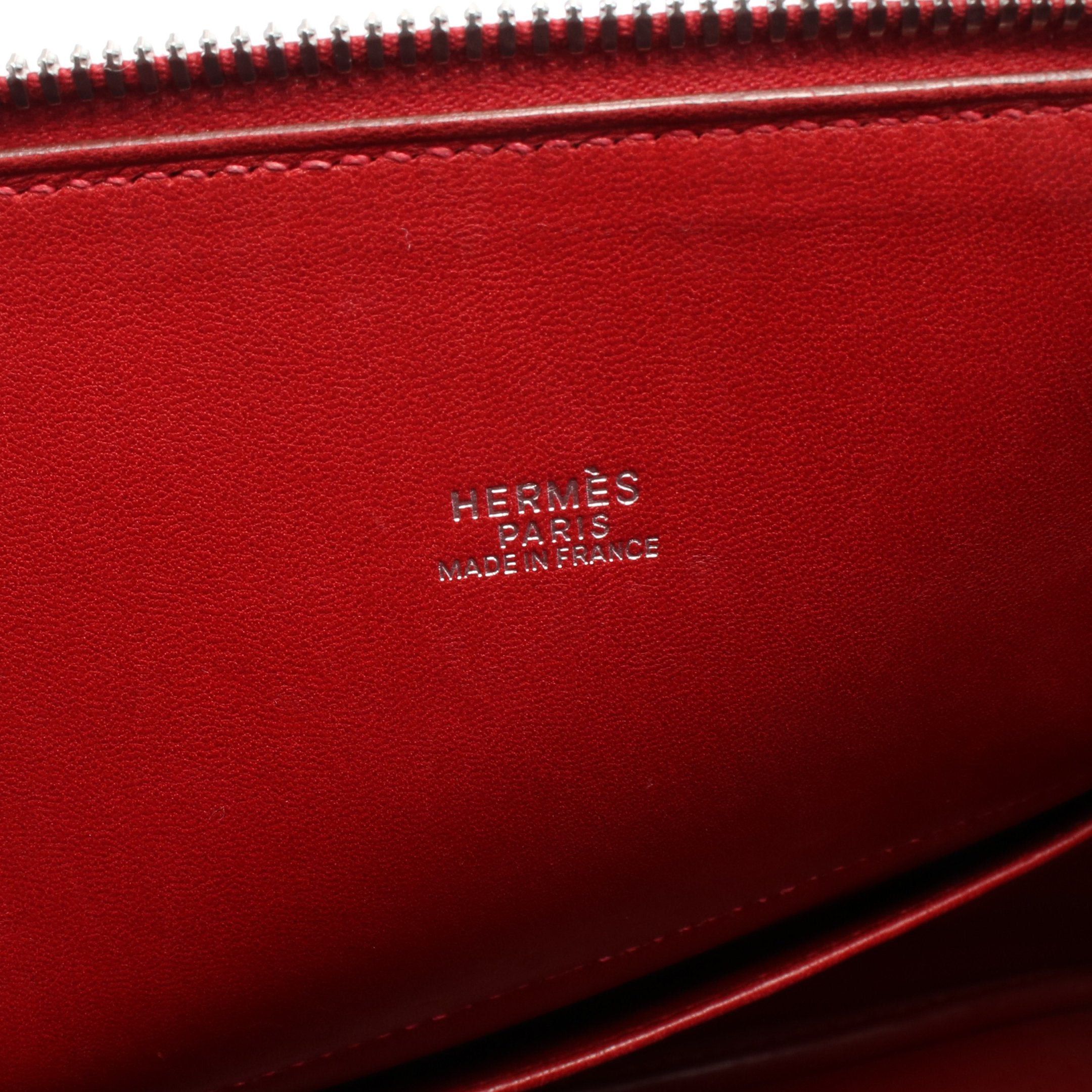 Hermes Hermes Bolide 35 Rouge Garance Handbag Fjord Leather Red Silver Hardware □J Carved Stamp Size ONE SIZE - 4 Thumbnail