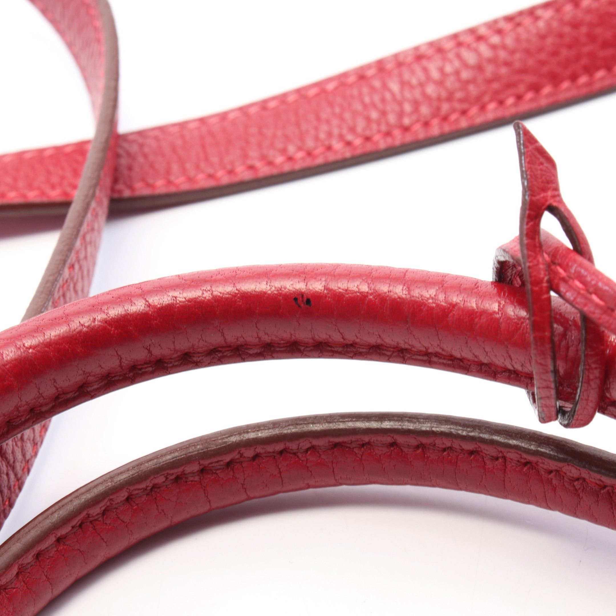 Hermes Hermes Bolide 35 Rouge Garance Handbag Fjord Leather Red Silver Hardware □J Carved Stamp Size ONE SIZE - 9 Thumbnail