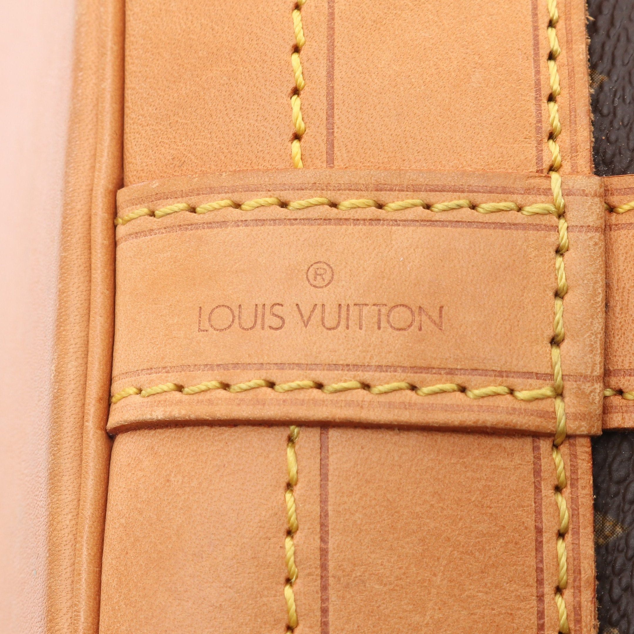 Louis Vuitton Louis Vuitton Noe Monogram Shoulder Bag Leather Brown Size ONE SIZE - 4 Thumbnail