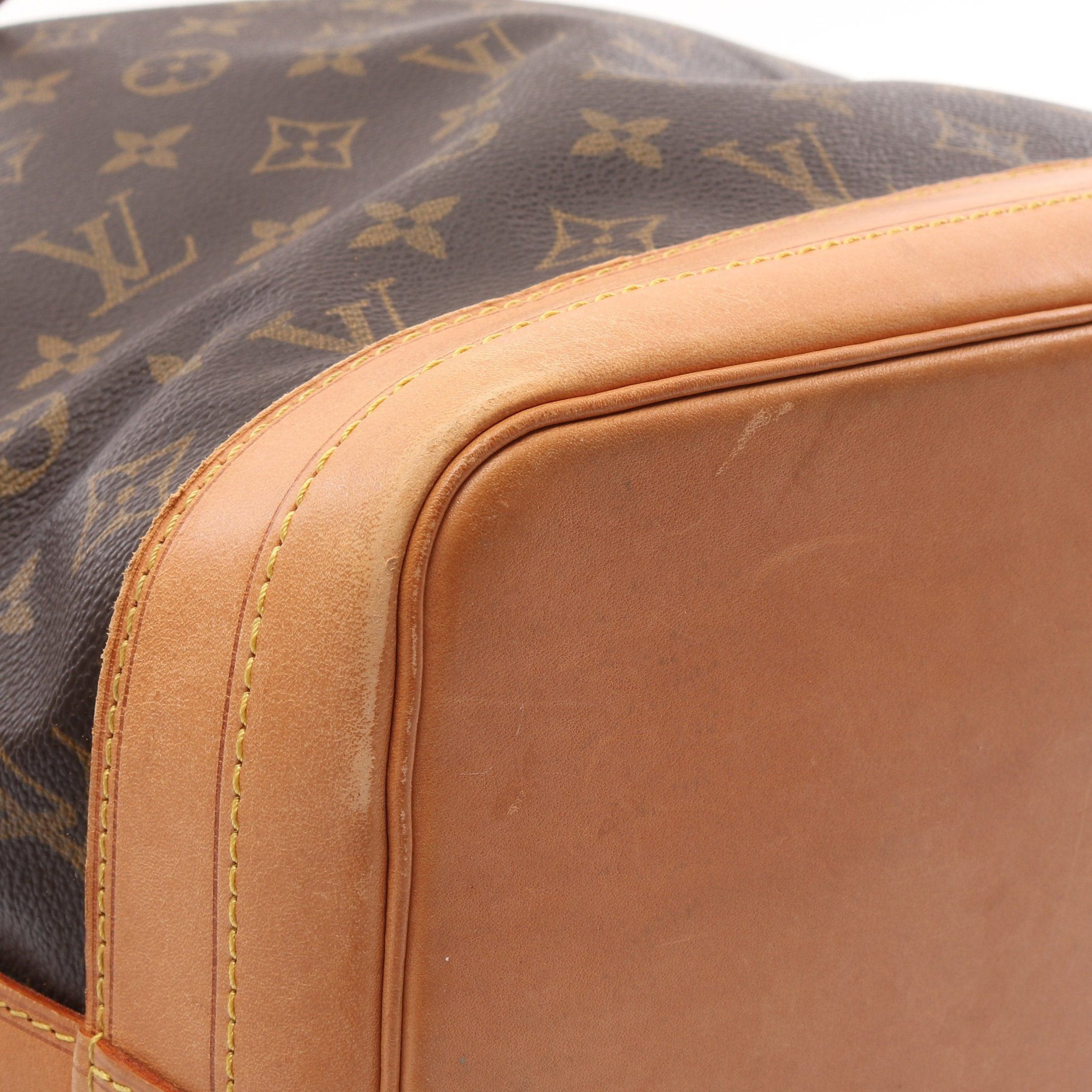 Louis Vuitton Louis Vuitton Noe Monogram Shoulder Bag Leather Brown Size ONE SIZE - 6 Thumbnail