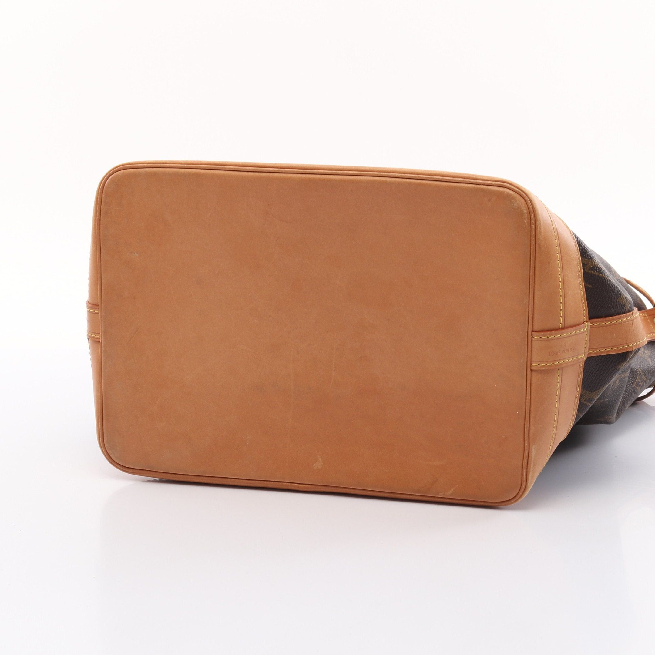 Louis Vuitton Louis Vuitton Noe Monogram Shoulder Bag Leather Brown Size ONE SIZE - 12 Thumbnail