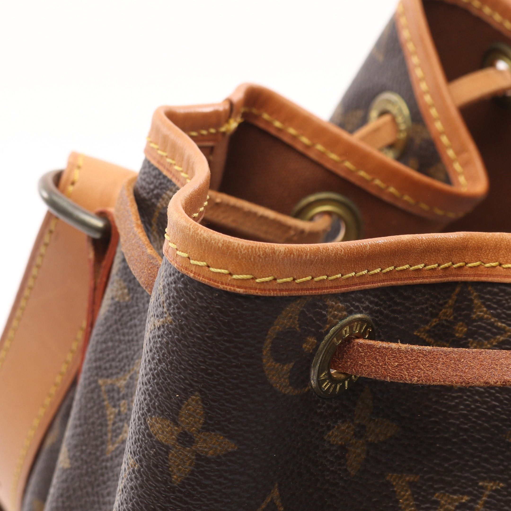 Louis Vuitton Louis Vuitton Noe Monogram Shoulder Bag Leather Brown Size ONE SIZE - 11 Thumbnail